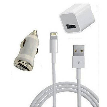Зарядка + Кабель Айфона, PowerPlant (iPhone/Lightning), авто зарядне + шнур (провід) на айфон 11/12/13/SE, фото 2