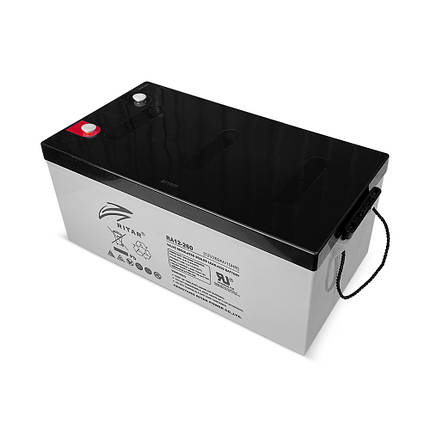 Акумуляторна батарея AGM RITAR RA12-260, Gray Case, 12V 260.0Ah, ( 522 х 268 х 224 ) Q1, фото 1