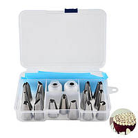 Кондитерские насадки и мешок для украшение тортов кексов капкейков 21 предмет