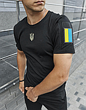 Патріотична футболка чорна для повсякденного носіння для військовослужбовців, фото 3