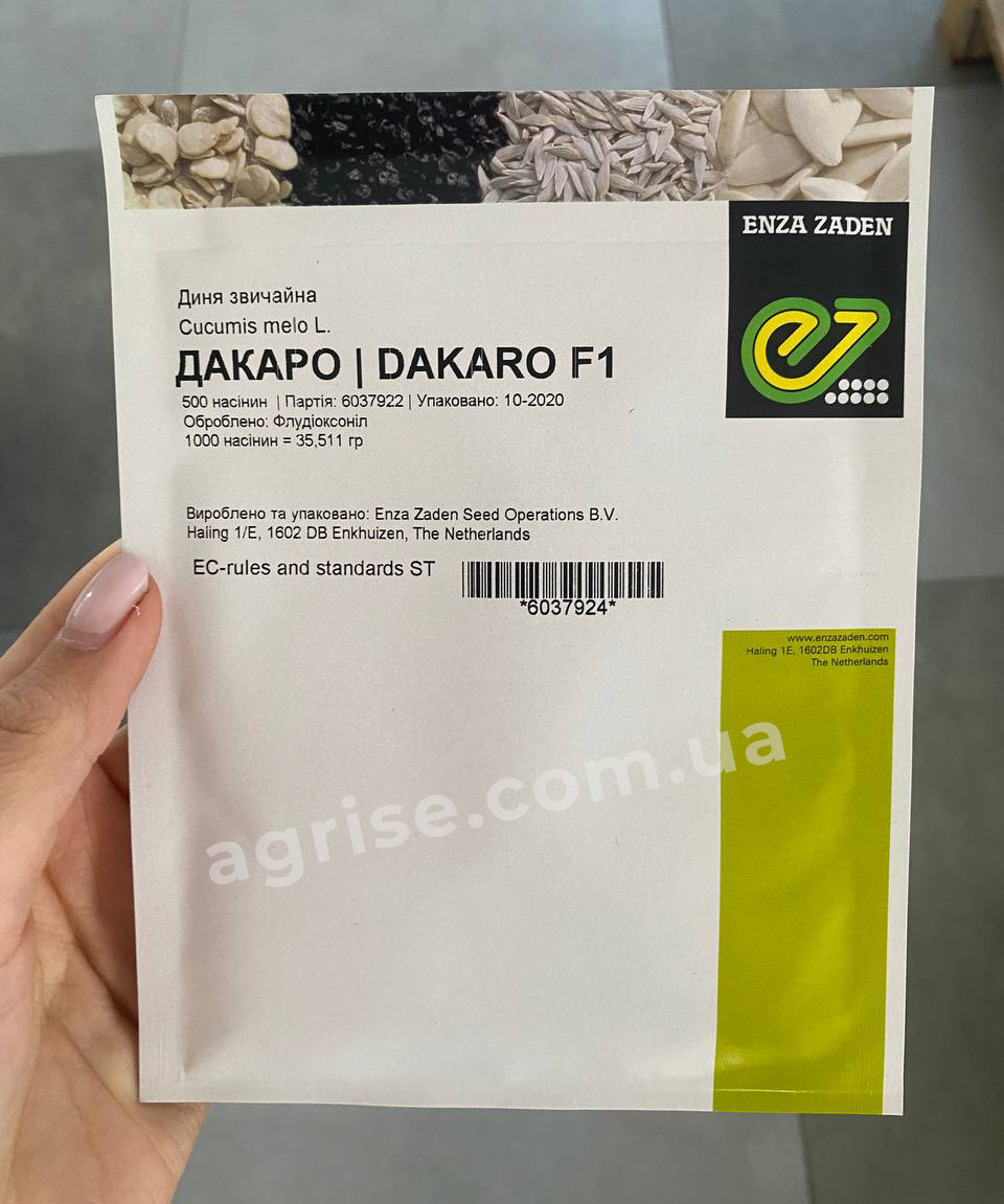 Насіння дині Дакаро F1 (Dakaro F1) Enza Zaden 500