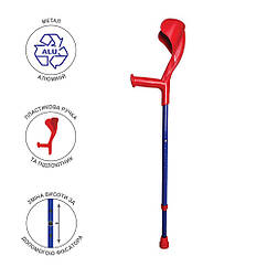 Милиця підлокітна MEDOK кольорова алюмінієва