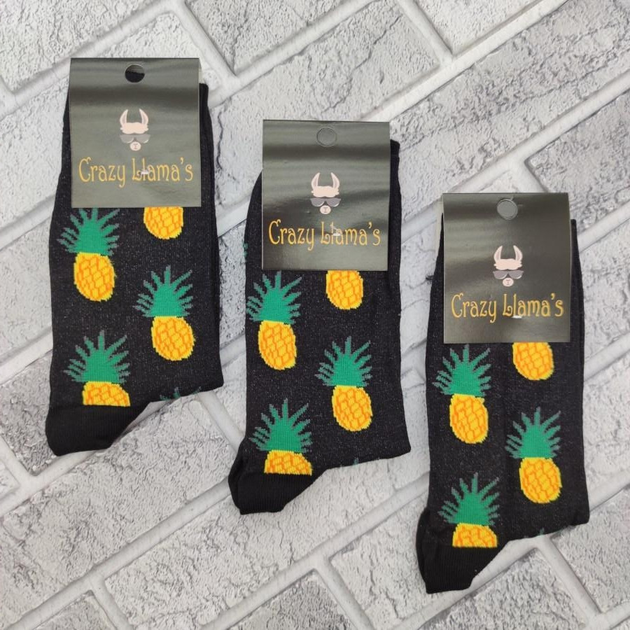 Шкарпетки високі весна/осінь Crazy Lama 222-99 Ананаси Туреччина one size (37-43р) 30033374