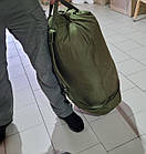 Баул рюкзак 110 л Олива Кордура 600D, фото 8