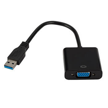 Адаптер USB 3.0 - VGA, зовнішня відеокарта, перехідник на другий монітор