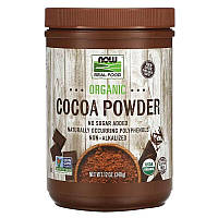 NOW Foods Real Food Cocoa Lovers органічний какао-порошок. 340 г