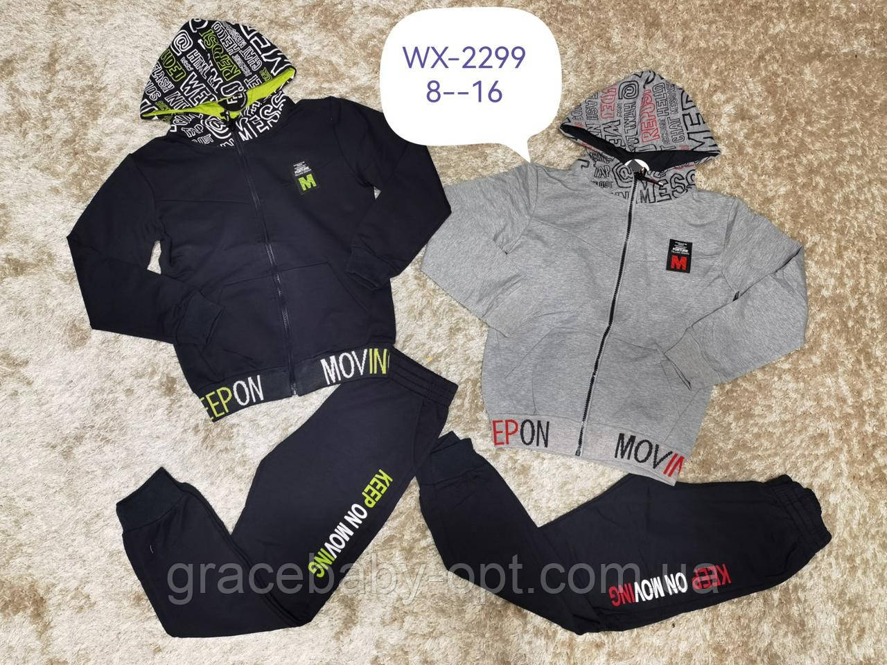 Спортивний костюм 2 в 1 для хлопчика, F&D, 8,12,16 років, № WX-2299, фото 1