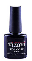 Матовый топ для гель-лака Vizavi Professional Top Coat Matte без липкого слоя VTC-03, 7.3 мл