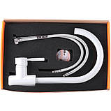 Змішувач для кухні Haiba HANS 011 білий (HB0165), фото 2