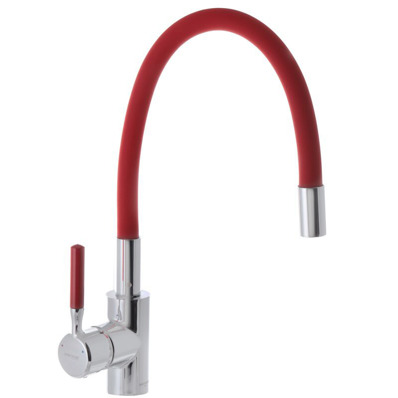Змішувач для кухні з силіконовим виливом Mixxus Premium RIO 011 Червоний (MI5817), фото 1