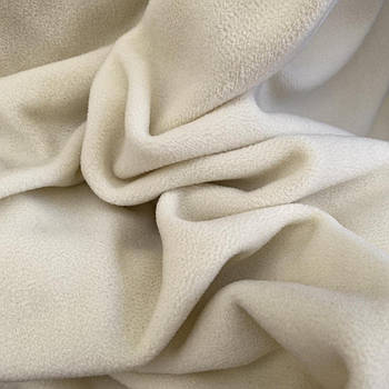 Тканина Полар Фліс щільний 300 г/м2 180 см Туреччина Молочний