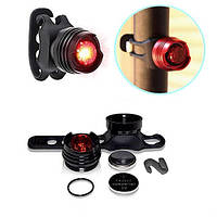 Фонар  задній велосипедний TY-06/HJ-016-1LED STOP red, Waterproof, ALUMINUM, 2хCR2032