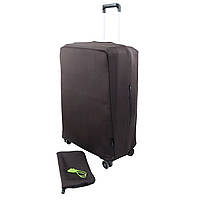 Чехол для чемодана M (55 - 65 см) - Коричневий (Фастекс, пластикова защелка, сумочка)