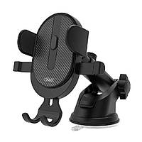 Автотримач для телефону захоплення під вагою XO "C60" телескопічний (автозахоплення) Black