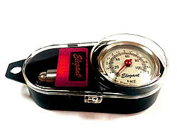 Манометр  метал  7.5 Атм "ELEGANT" EL102836 спусковий клапан  (пласт.коробка)