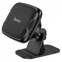 Авто тримач для телефону  магнітний HOCO CA66 крепеж кабеля Black-Carbon