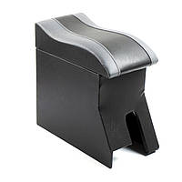 Авто підлокотник Daewoo Lanos (Вигин під руку) без логотипа Чeрно-Серый