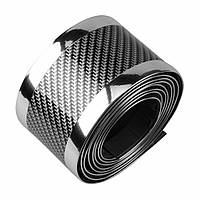 Молдинг Карбон-хром 50м*5sм (толщина 2м) скотч 3М Бухта