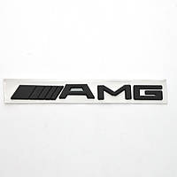 Емблема авто напис "AMG" (чорний) скотч 94x28 мм