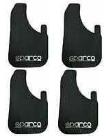 Бризковики великі чорні - 4шт - "SPARCO" - 450х280 - з вирізом гумо-пластик
