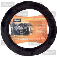 Оплет керма M (37-38sм) чорний хутряний Elegant 105445