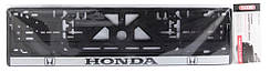 Рамка номера HONDA "книжка" с серой полосой