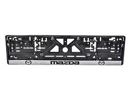 Рамка номера MAZDA "книжка" с серой полосой