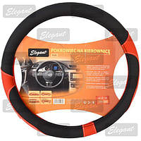 Оплет керма M (37-38sм) черн/красн Elegant 105440