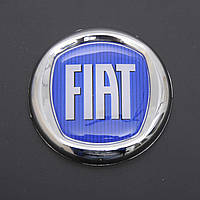 Емблема "Fiat" Albea/Punto/Palio зад/ пластик/скотч/синя/D75