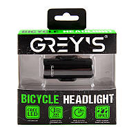 Велосипедна фара 1xCree/200 lm/4реж. работы/IPX5/microUSB/креп. на руль Greys LED №GR10160