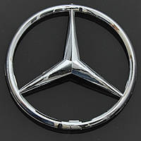 Эмблема  "Mercedes" D85мм (Vito)  зад/3 пукли/пластик/Изогнутая