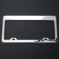 Рамка номера  "Америк.тип" хром (31*16) - джип - седан (1шт)  ELEGANT 100 605 (нового Образца)