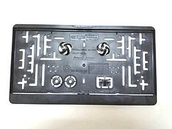 Рамка номера  "Америк.тип" черная (31.33cm*17.25cm) - джип - седан (1шт)  ХОДОВЫЕ (НОВОГО ОБРАЗЦА)