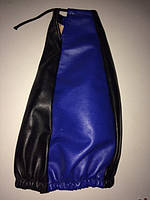 Чохол КПП короткий BK/BL шкірозамінник Комбінований Синій клин