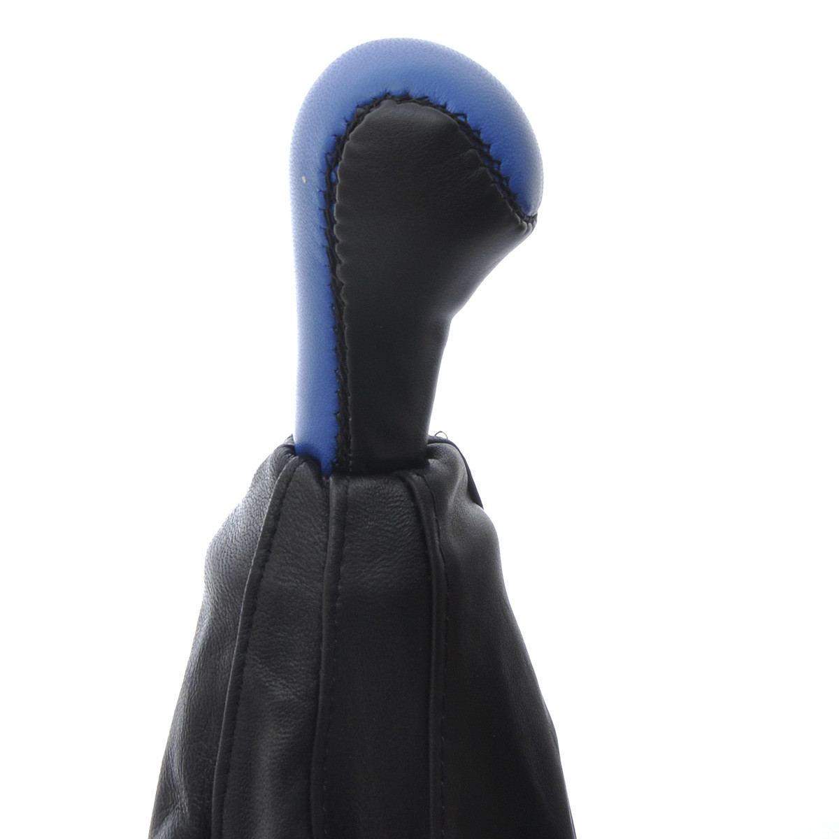 Ручка КПП+ Чохол 01 BK/BL шкіра (довжина) лайка Avtoban, фото 1