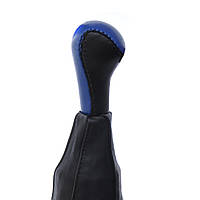 Ручка КПП+ Чохол 0 BK/BL шкіра (коротка) лайка Avtoban