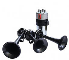 Авто сигнал повітряний 12v 3дуд. чорний 100746/1015B "ELEGANT"