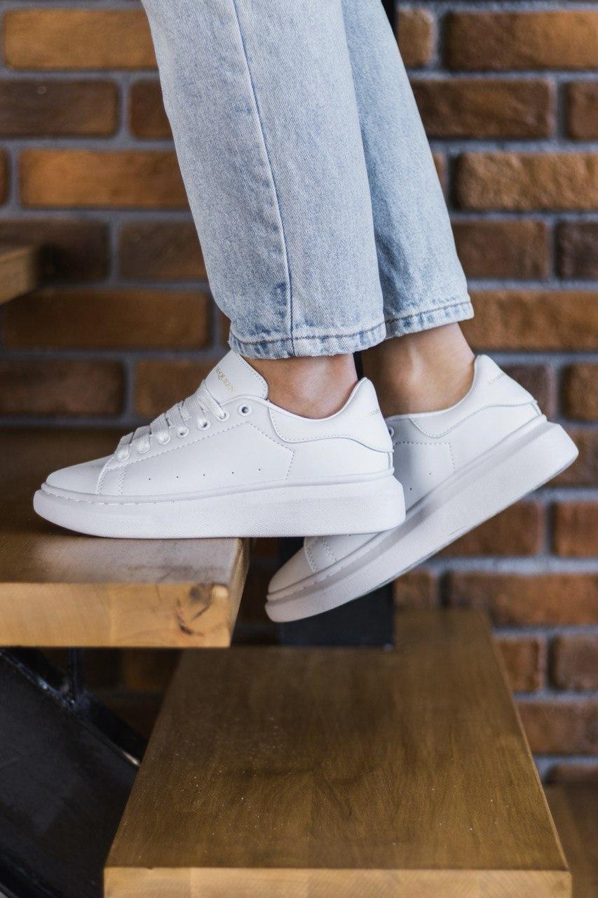 Кросівки жіночі білі Alexander McQueen white (03435), фото 1