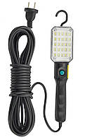 Переноска  інспекційна 220в кабель 10м діодна  25 SMD гачок/магніт викл. Чорна TUNDRA