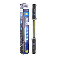 Переноска  інспекційна Профі 8W COB/800 lm, AK-2200mAh, L-60cм/4 магніта/2 гачка/Brevia No11420