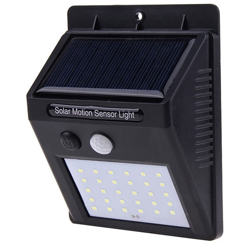 Світильник сонячна батарея SH-6010-30SMD, 1x18650, PIR, CDS, датчик движения