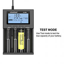 Універсальне ЗП Liitokala Lii-M4, 4 канали, Ni-Mh/Li-ion, USB Type-C, Powerbank, Test, LCD, фото 6