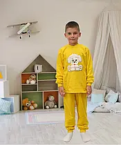 Піжама дитяча махрова з вишивкою 01208 Мікс вельсофт