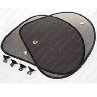 Шторка в авто на присосці бокова 440x380m TH 204S кос.2 штуки чорні