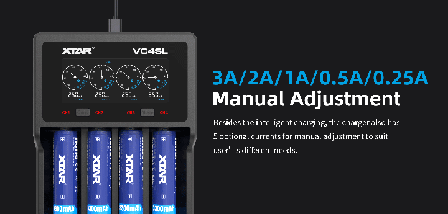 Універсальний зарядний пристрій XTAR VC4SL, Ni-Cd/Ni-Mh/Li-Ion, USB QC3.0, LED-індикатор, фото 6