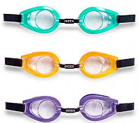 Очки для плавания Intex 3 цвета, от 3-10 лет, на планшетке