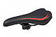 Сідло MTB YF-1135 чорно-червоне (SAD-501), фото 2