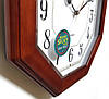 Настінний годинник RHYTHM CMG912NR06 дерев'яний, фото 8