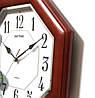 Настінний годинник RHYTHM CMG912NR06 дерев'яний, фото 9