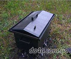 Коптильня Домашня міні + термометр | 2мм | 460х260х260 мм | холодний прокат